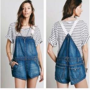 Free people overall denim